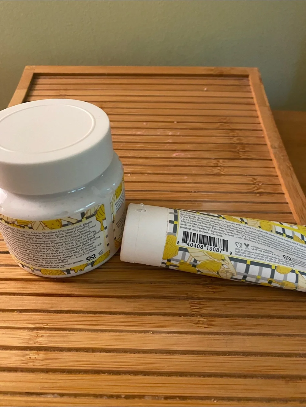 Beekman 1802 Almond Honey Cookie Whipped Body Cream - 8 oz  w/ 2 oz hand cream